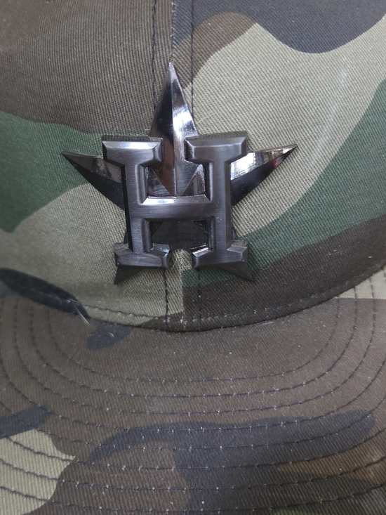 59Fifty Other - 59Fifty Huston Astros METAL H& ⭐️ Emblem Camo Hat 7.3/4" NWOT